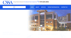 Desktop Screenshot of coloradosurgical.com